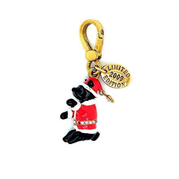 Limited Edition 2009 Juicy Couture Yorkie Santa Charm - Picture 1 of 6
